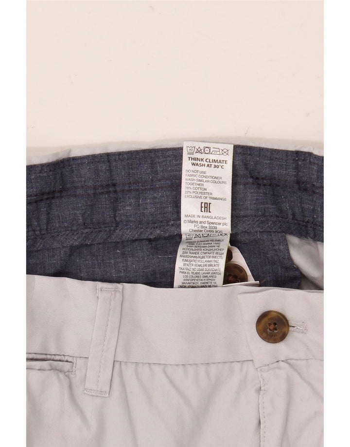 Marks & Spencer muške chino kratke hlače W36 veliki sivi pamuk