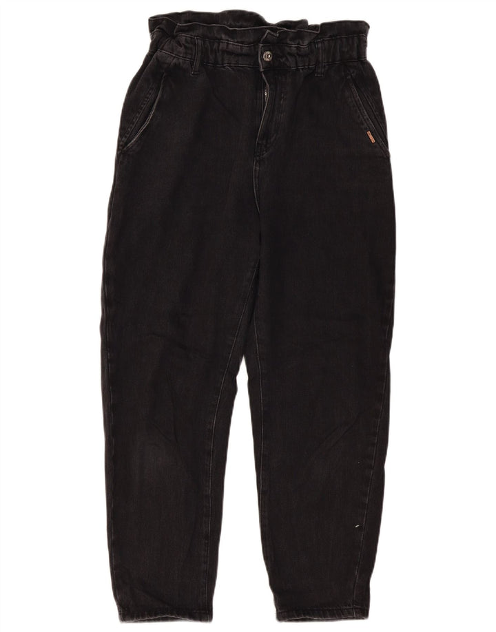 ZARA ženske sužene traperice visokog struka EU 36 XS W26 L24 crni pamuk