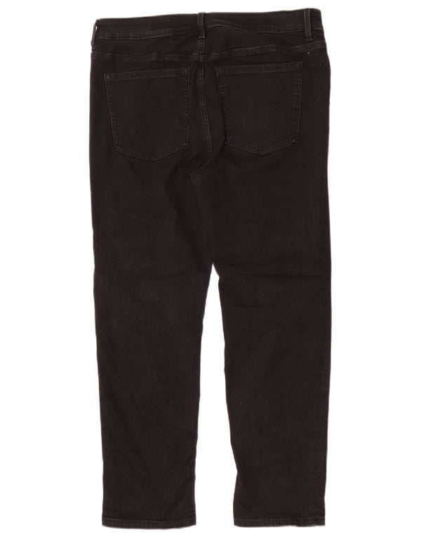 Marks & Spencer Ženske ravne traperice Sienna UK 16 Large W34 L28 Crne