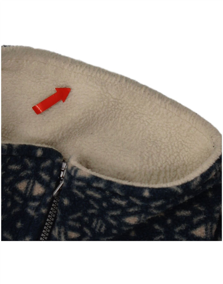 Aesse muški džemper od flisa s patentnim izrezom srednje bijele boje, svijetle boje