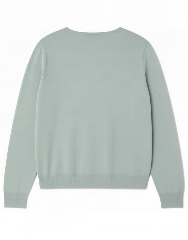 Marks & Spencer ženski džemper s veznim izrezom UK 22 3XL tirkizni akril