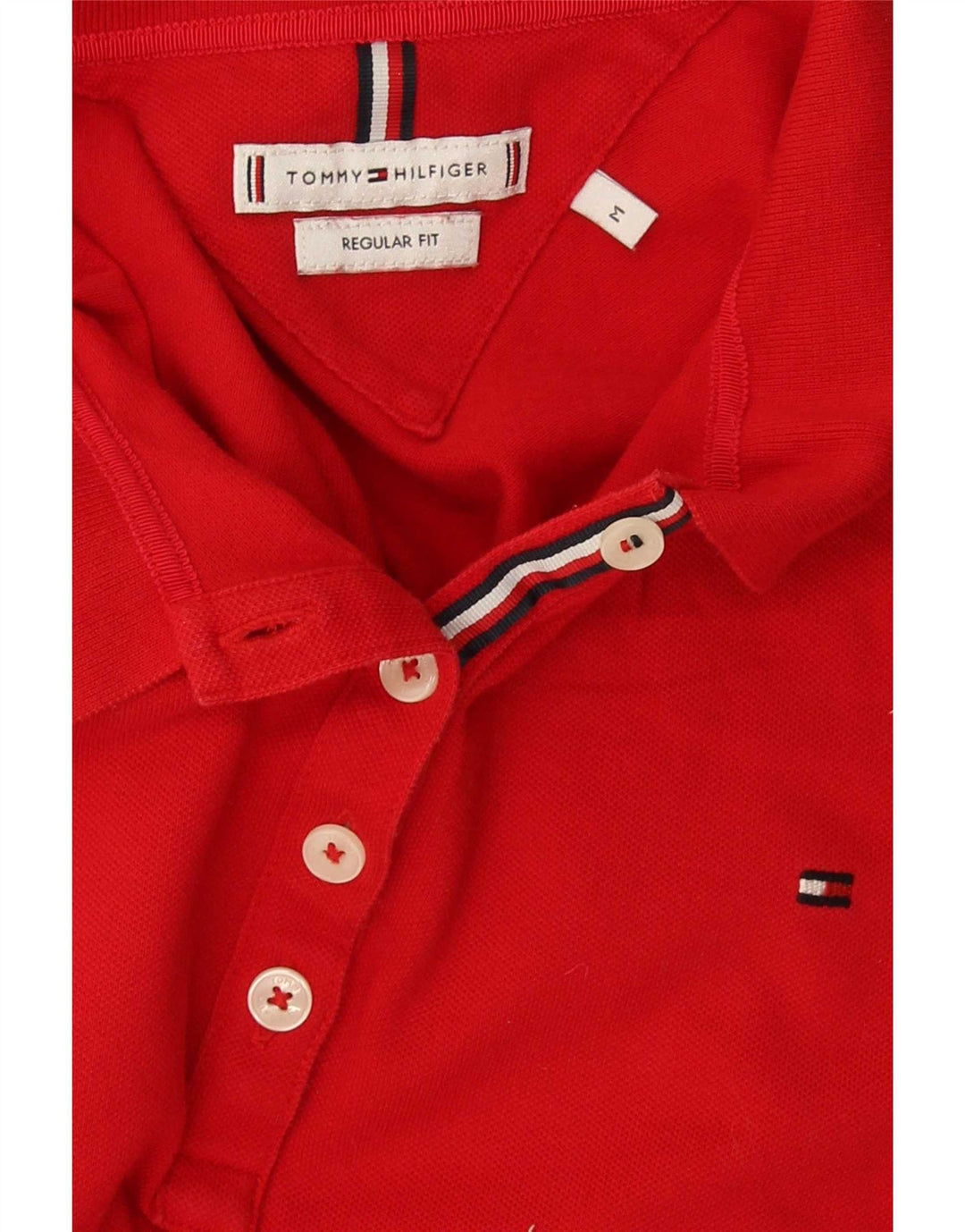 Tommy Hilfiger ženska polo majica standardnog kroja UK 12 srednje crvena