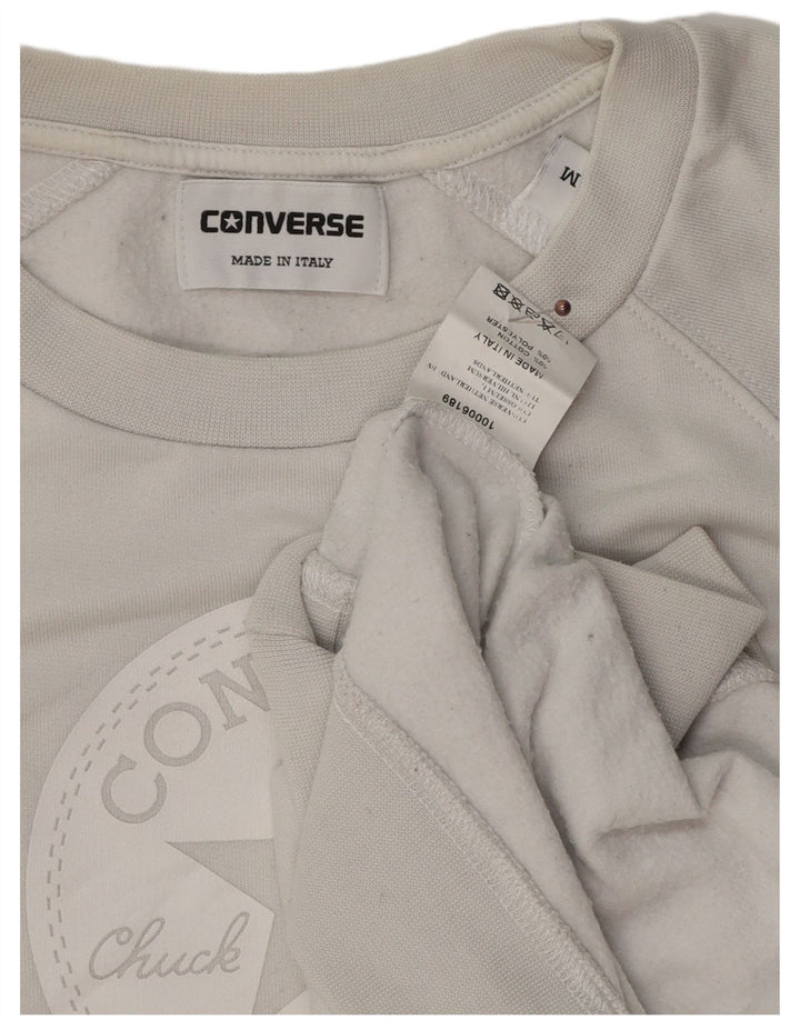 Converse muška trenirka Chuck Taylor Graphic Sweatshirt srednje sivi pamuk