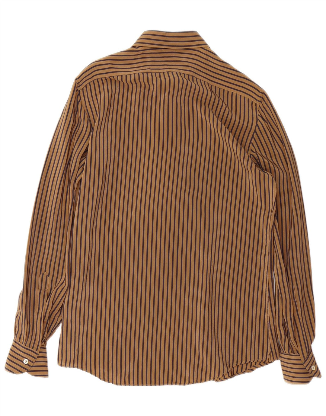 Muška košulja TORRAS, veličina 38, srednje smeđa svila na pruge