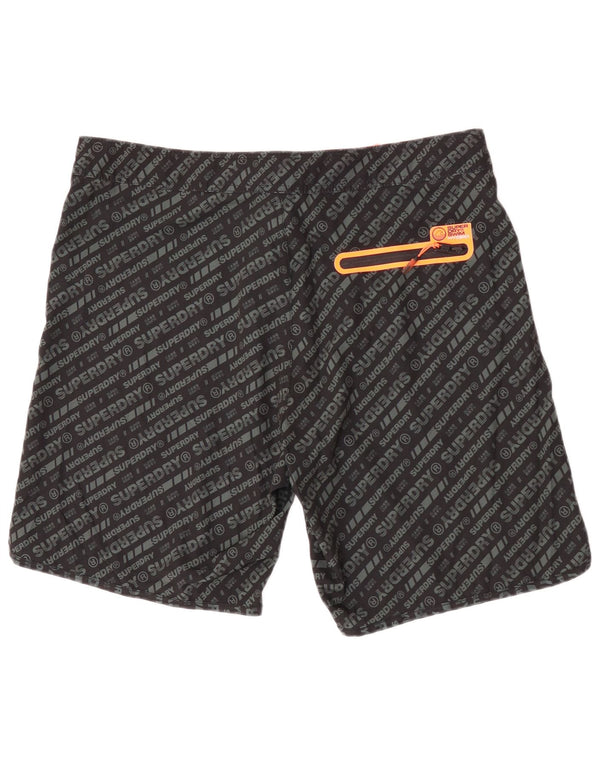 Superdry muške kratke hlače za plivanje Graphic Regular XL crni poliester