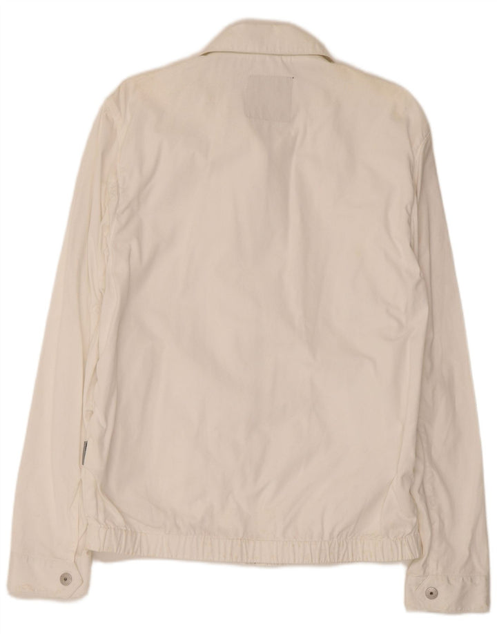 Sergio Tacchini muška bomber jakna UK 40 veliki bijeli pamuk