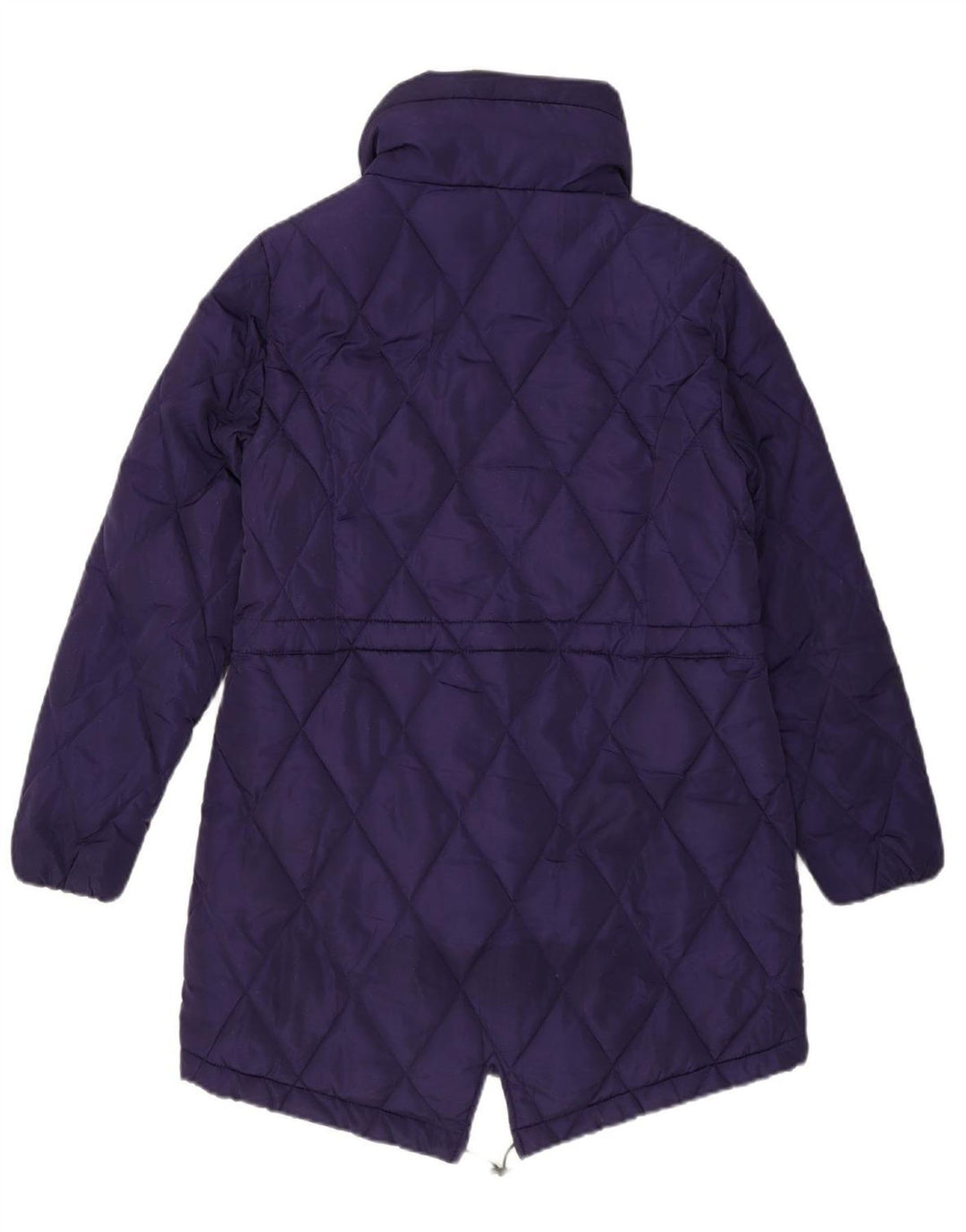 MARKS & SPENCER Womens Quilted Windbreaker Coat UK 12 Medium  Navy Blue