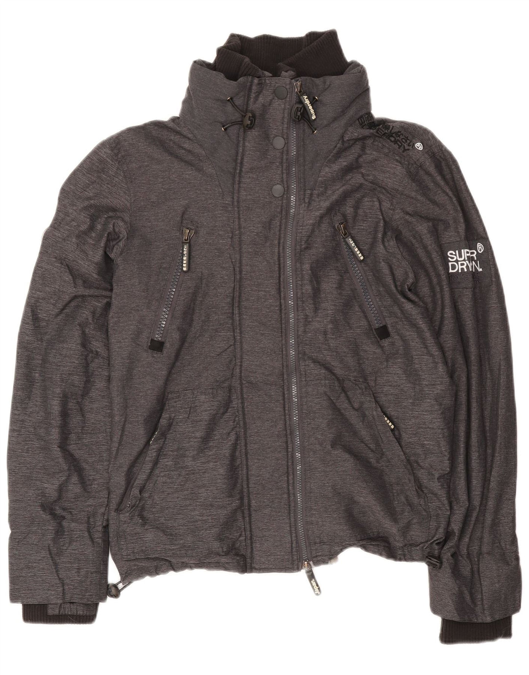 Superdry ženska kišna jakna UK 14 srednje sivi najlon