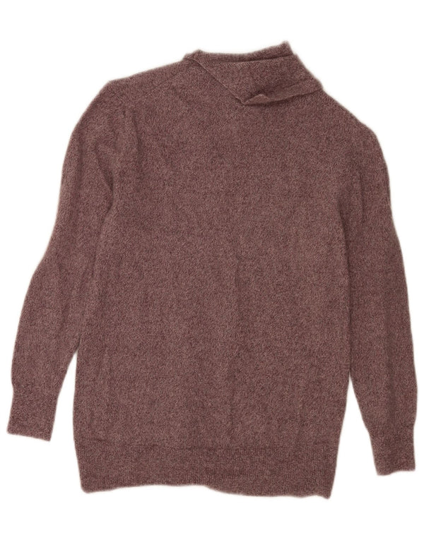 Massimo Dutti ženski pulover s rol izrezom UK 10 Small Brown Flected