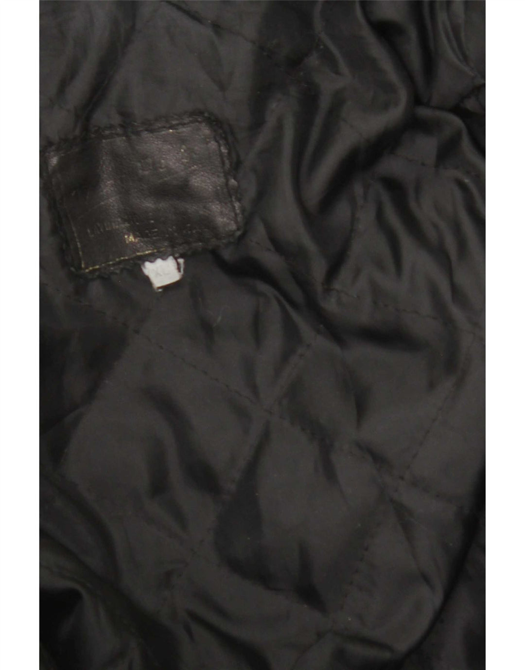 Vintage muška kožna jakna UK 42 XL crna koža