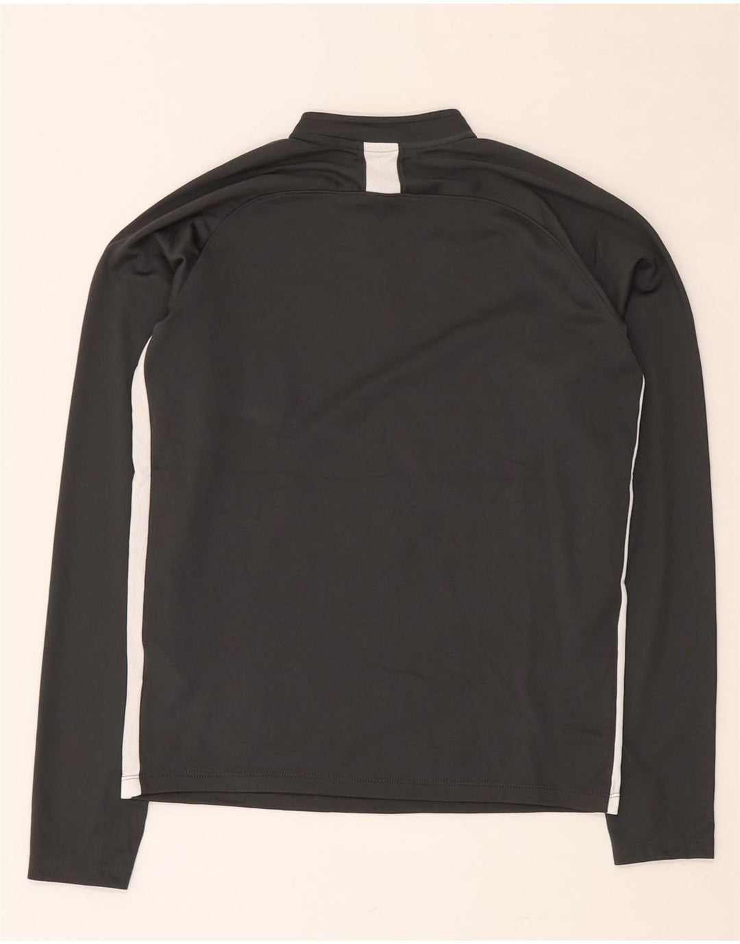 NIKE Boys Dri Fit Zip Neck Pullover Top Trenirka 13-14 Years XL Siva