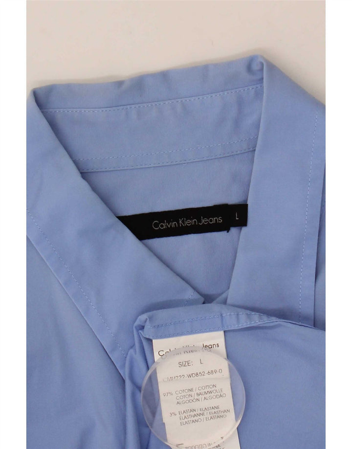 Calvin Klein Jeans muška košulja velika plava pamučna