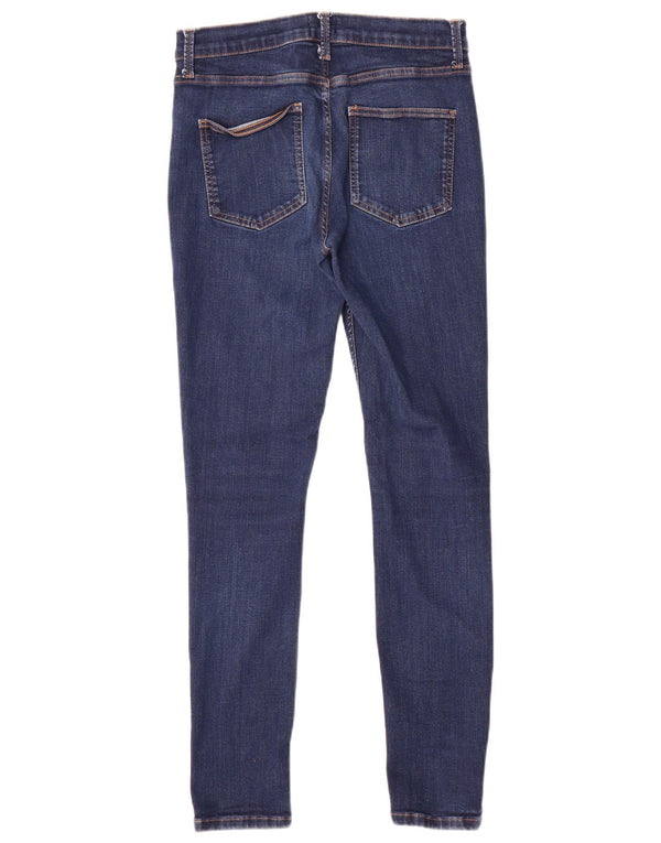 French Connection ženske uske traperice UK 12 srednje W28 L29 plavi pamuk