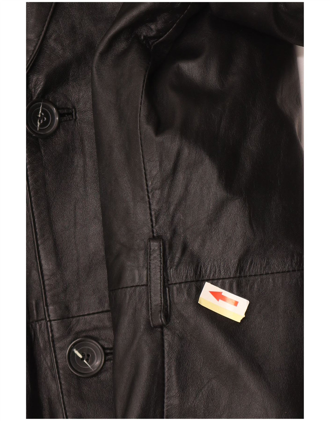 Muški kožni kaput EU 50 veliki crni kožni