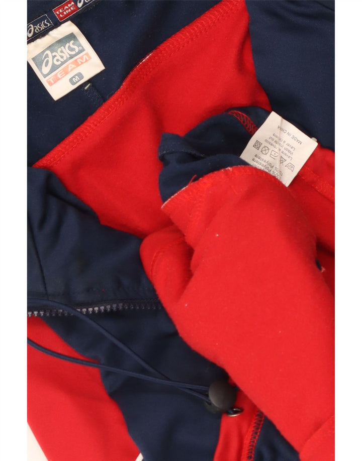 ASICS muška gornja jakna trenirke srednje crvene boje od poliestera