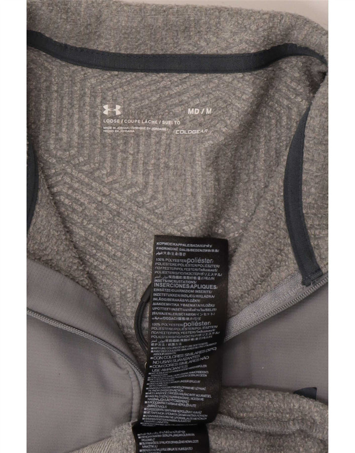 Under Armour Muška trenirka Cold Gear Zip Neck Pulover Top Medium Grey