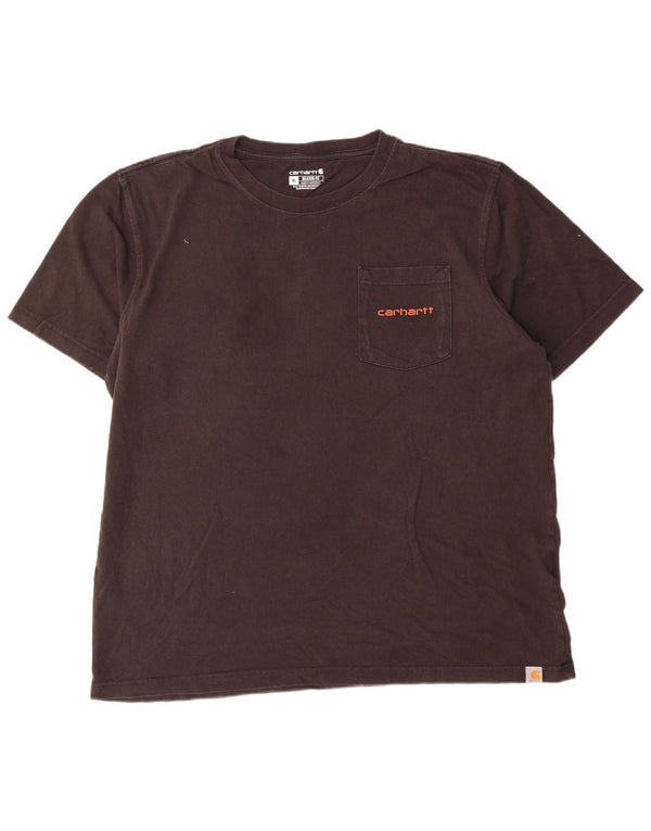 Carhartt Mens Relaxed Fit Graphic T-Shirt Top XL Black Cotton