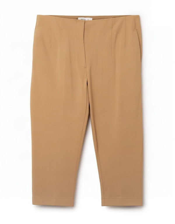 Marks & Spencer ženske Capri hlače visokog struka UK 18 XL W40 L23 Bež
