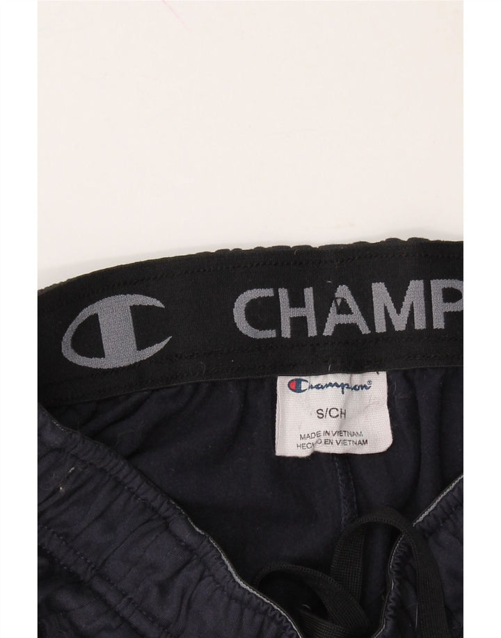 CHAMPION Mens Tracksuit Trousers Small Navy Blue Polyester Vintage Champion and Second-Hand Champion from Messina Hembry 