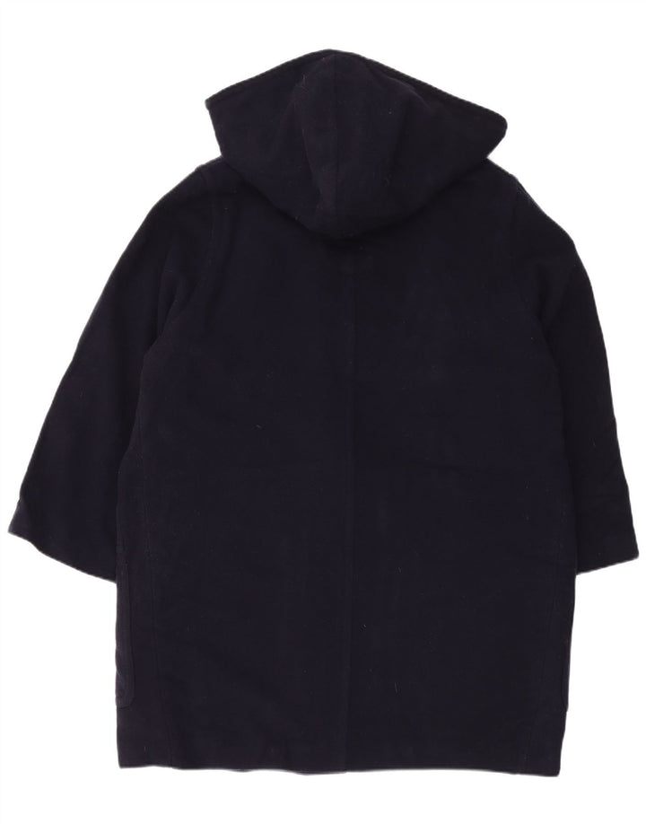 LAURA ASHLEY Ženski preveliki duffle kaput s kapuljačom UK 14 Veliki tamnoplavi