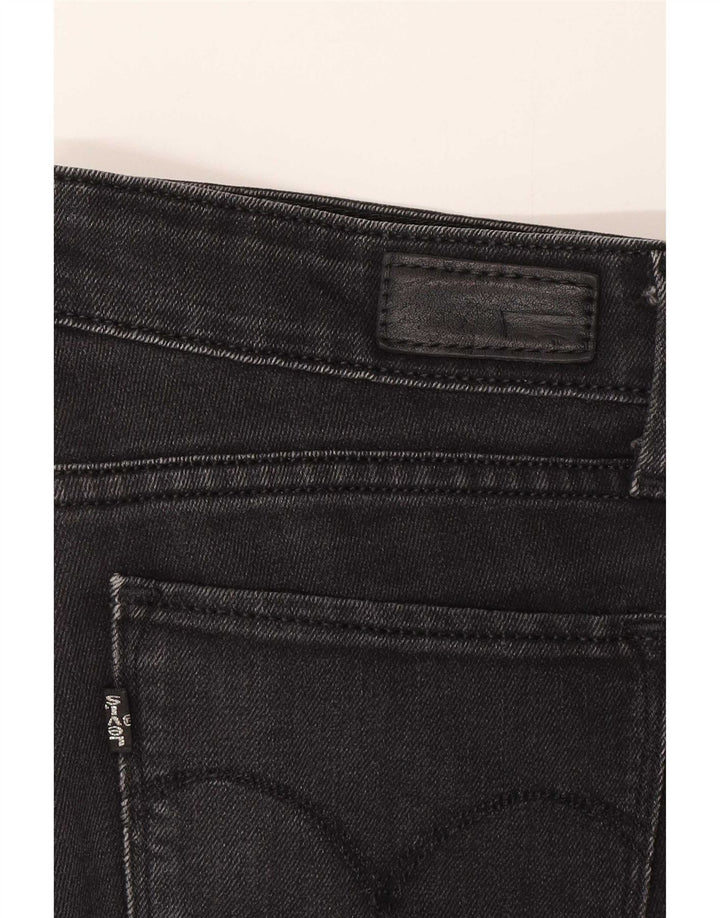 Levi's ženske uske traperice W27 L32 crni pamuk