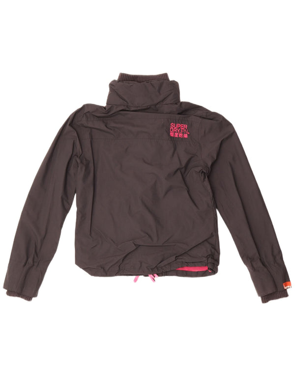 Superdry ženska jakna vjetrovka UK 16 velika crna