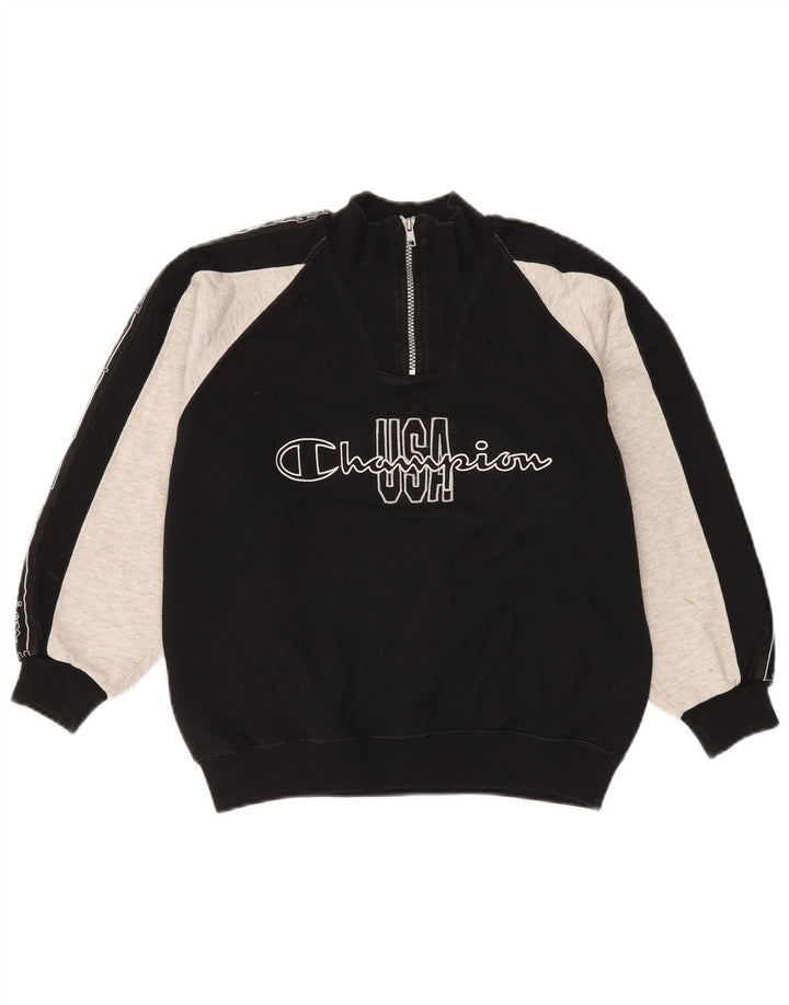 Champion Boys Graphic Sweatshirt Džemper 9-10 godina srednje crne boje