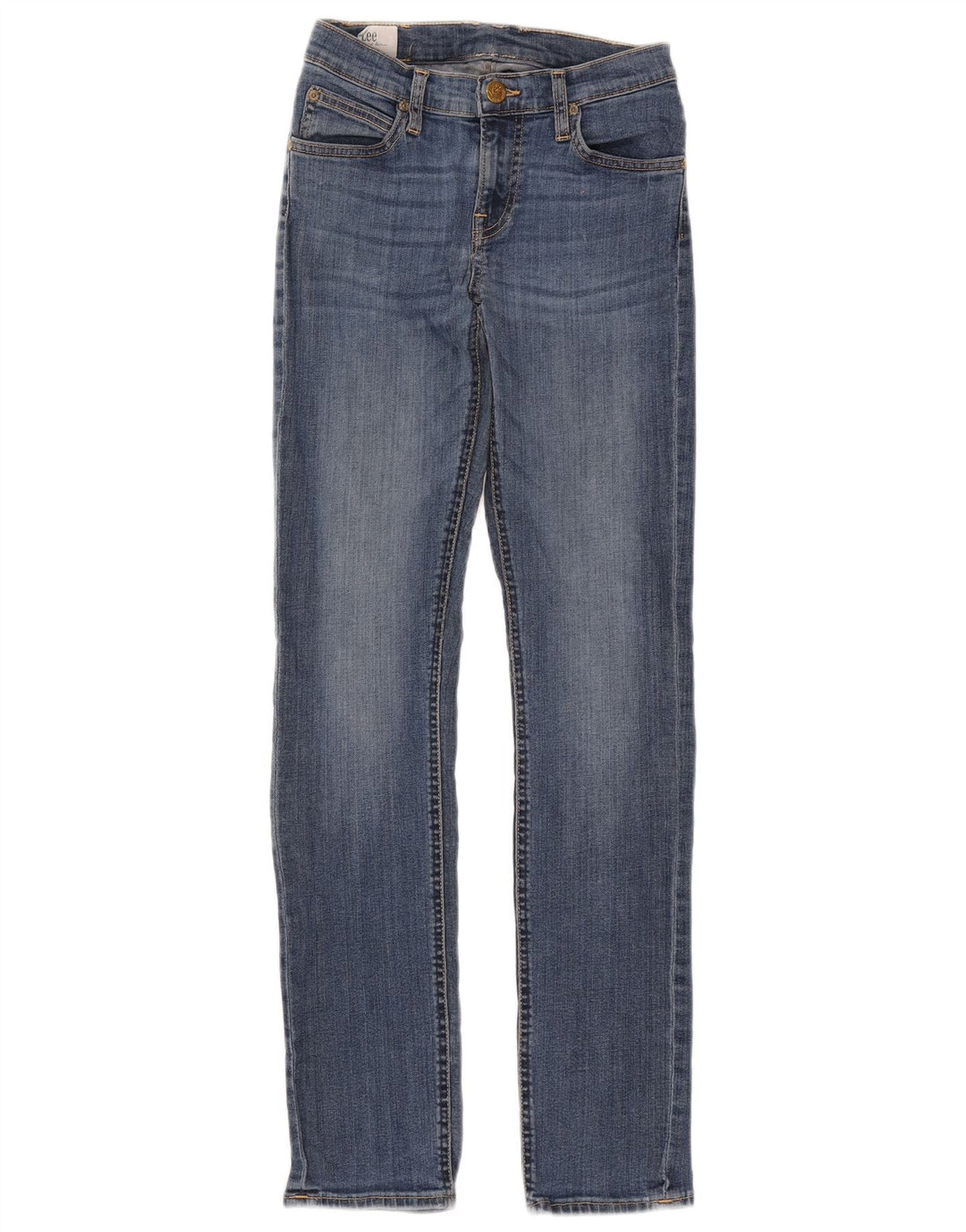 Lee ženske uske traperice od žada W27 L33 plavi pamuk