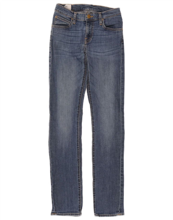 Lee ženske uske traperice od žada W27 L33 plavi pamuk