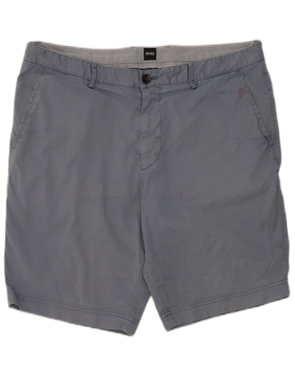 Hugo Boss muške chino kratke hlače IT 50 Large W34 plavi pamuk