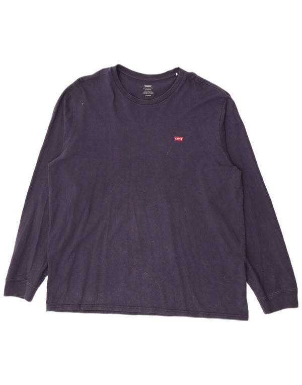 Levi's muška standardna majica dugih rukava XL tamnoplavi pamuk
