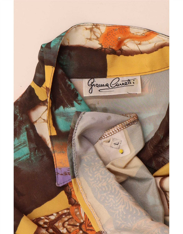 Vintage ženska košulja bluza UK 16 Veliki raznobojni patchwork