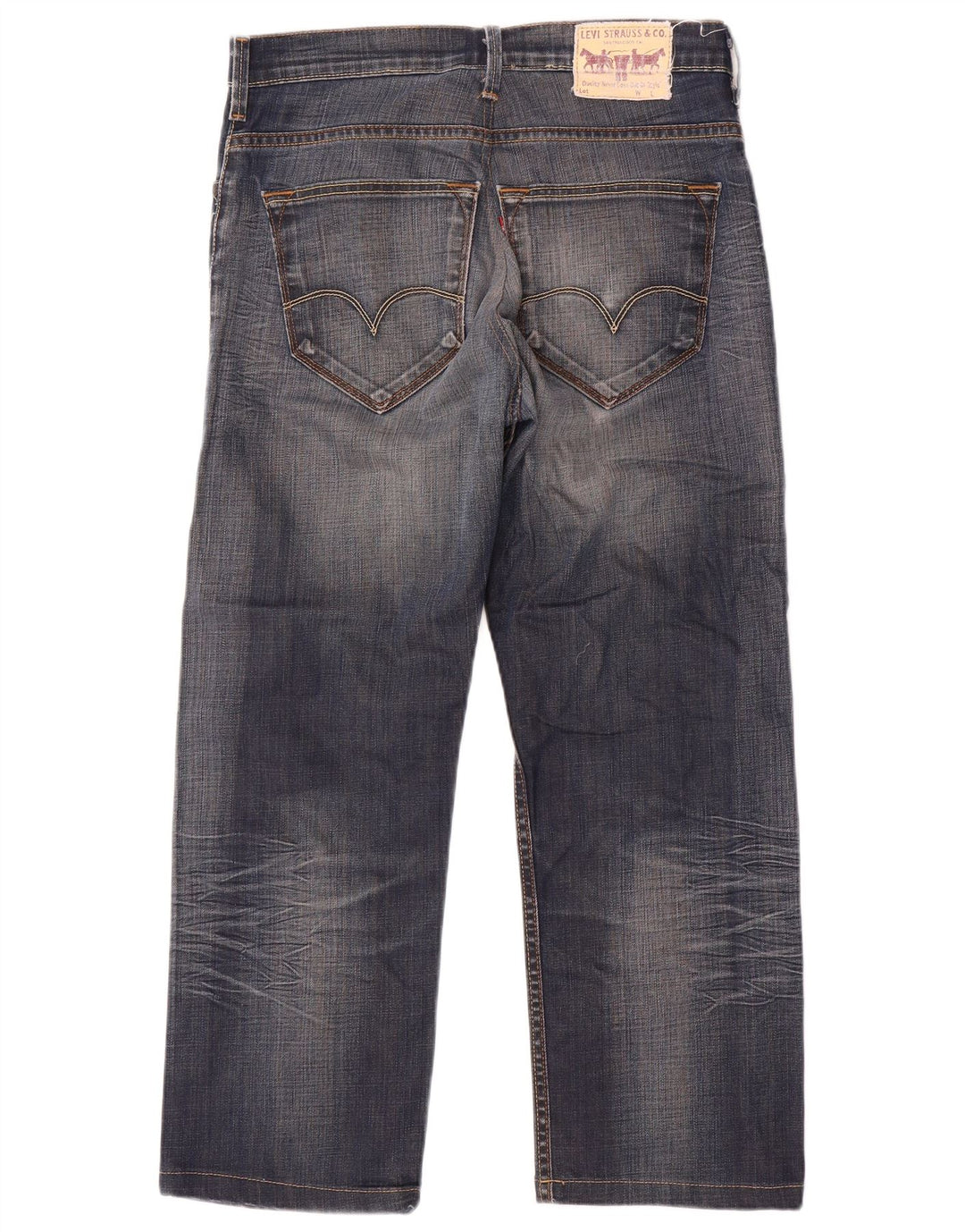 Levi's muške ravne traperice W34 L29 plavi pamuk
