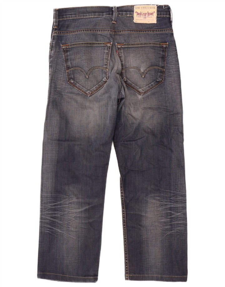 Levi's muške ravne traperice W34 L29 plavi pamuk
