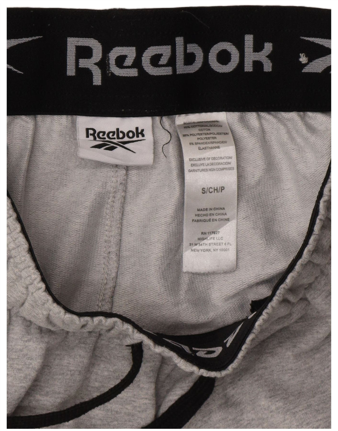 Reebok Muška trenirka Hlače Joggers Male sive pamučne