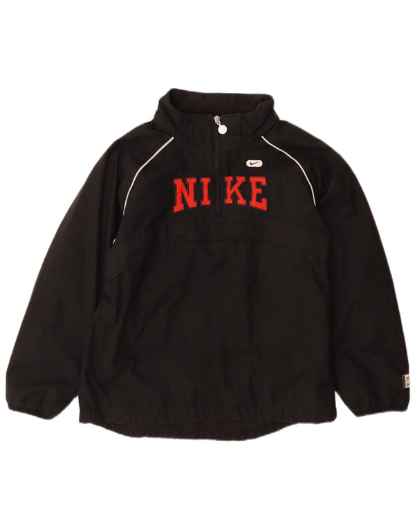 Nike Boys Oregon Graphic Anorak Windbreaker Jacket 12-13 Years Large Black