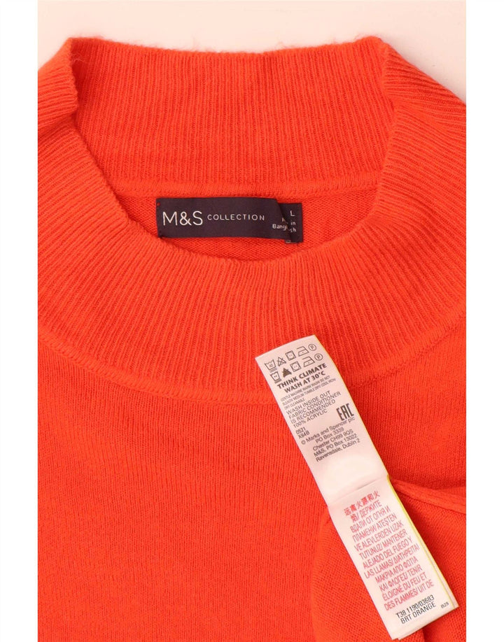 Marks & Spencer ženski džemper s kornjačičastim ovratnikom UK 16 velika narančasta