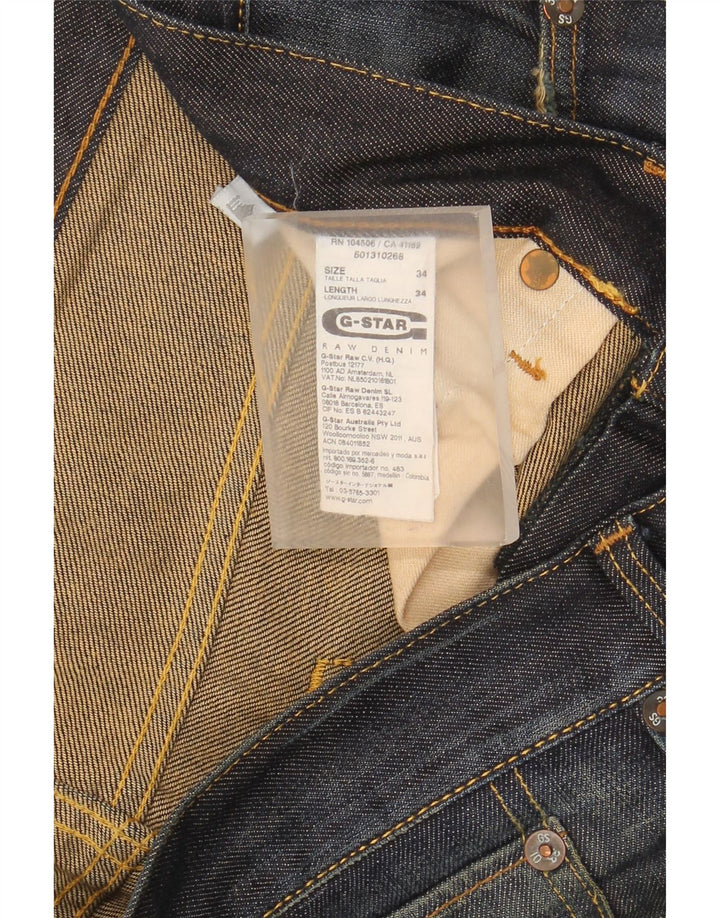 G-Star muške 3301 ravne traperice W34 L34 Plave