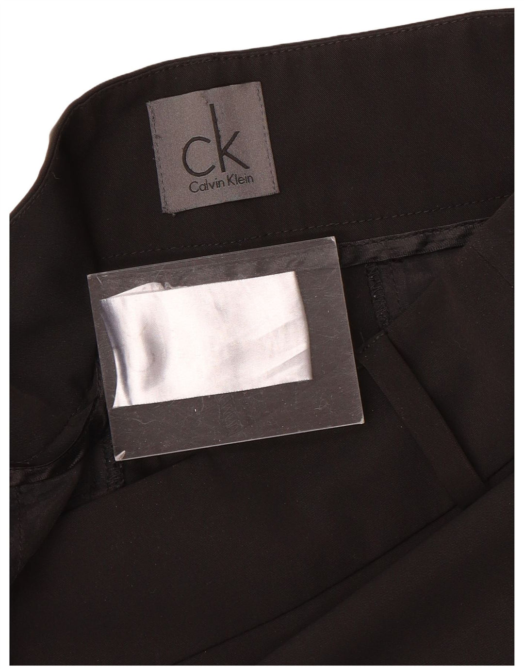 Calvin Klein ženske uske ležerne hlače W32 L32 crni poliester