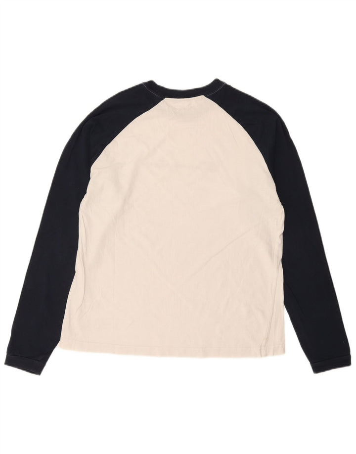 Champion Mens Heritage Graphic Top dugih rukava srednje bijele boje