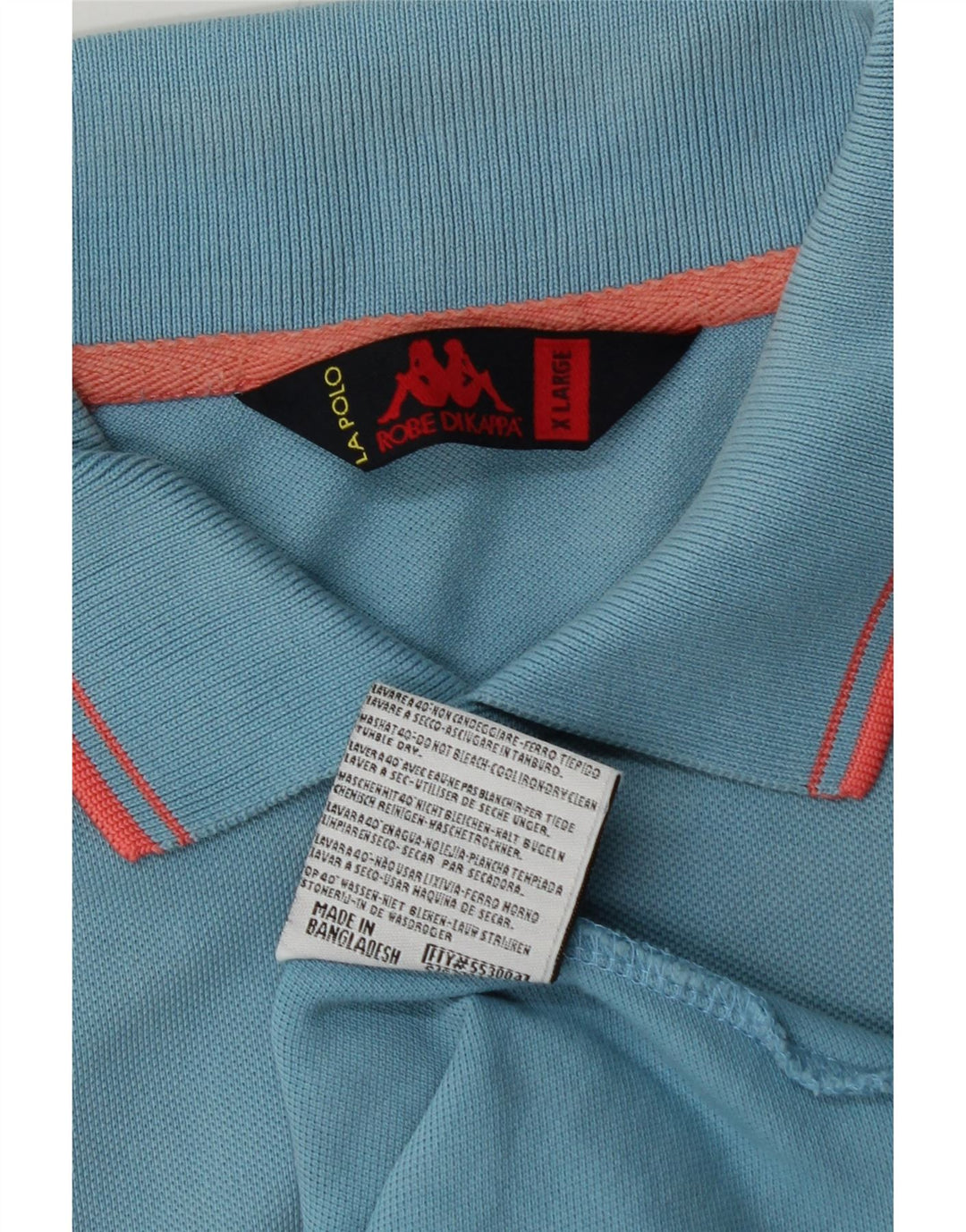 KAPPA Mens Polo Shirt XL Blue Cotton