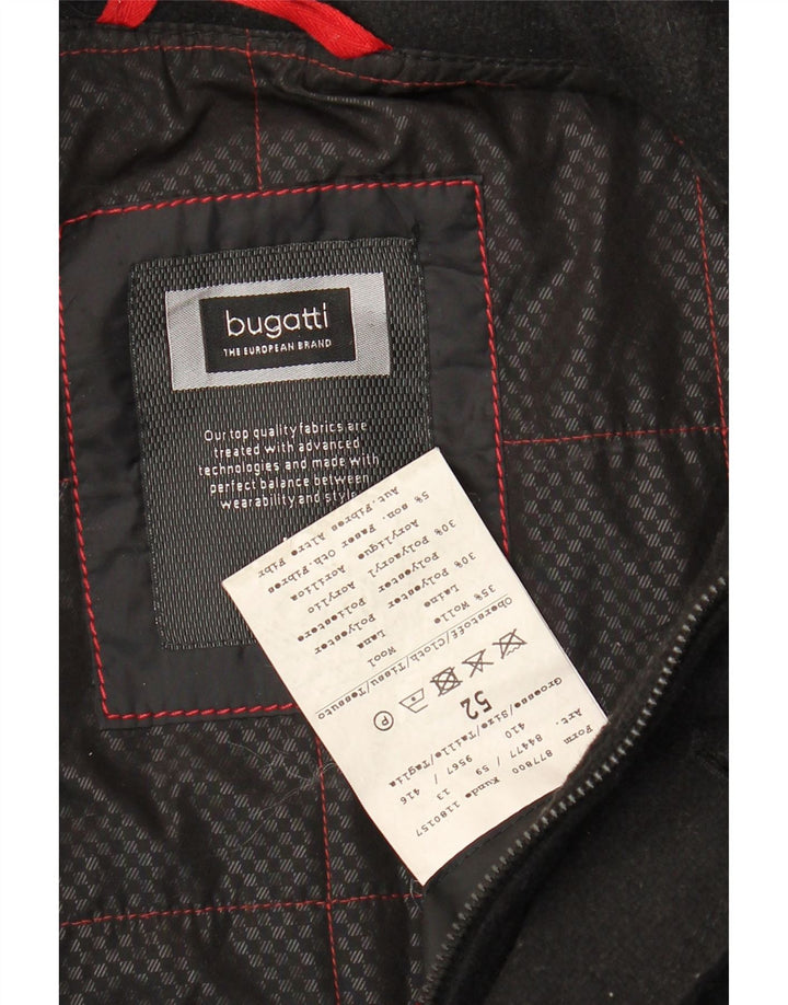 Bugatti muška vjetrovka kaput IT 52 XL crna vuna