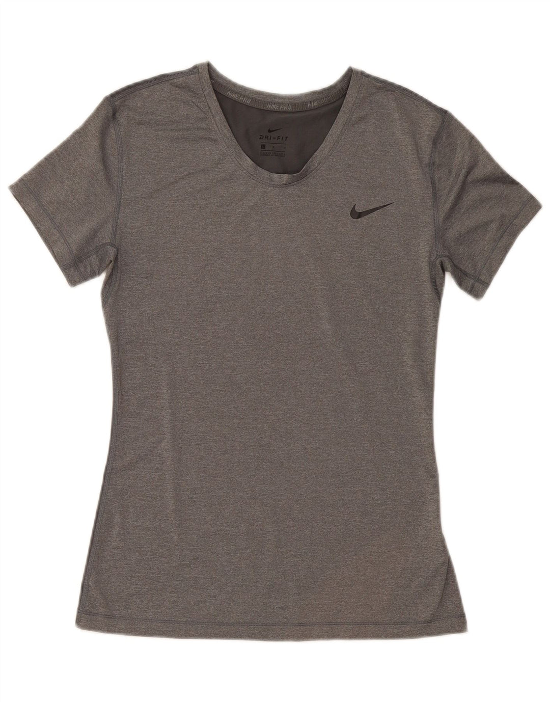 Nike Ženska Dri Fit majica kratkih rukava UK 14 veliki sivi poliester