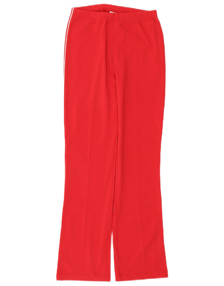 Reebok ženske hlače za trenirku UK 12 srednje crvene najlonske hlače