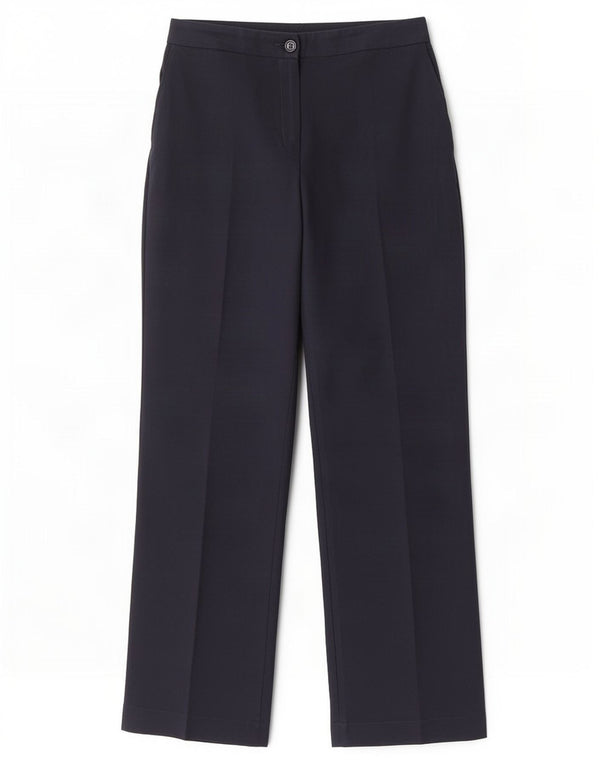 Marks & Spencer ženske ravne ležerne hlače UK 18 XL W34 L30 tamnoplave