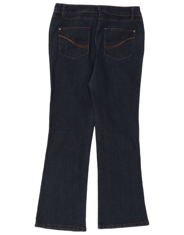 M&Co ženske traperice Bootcut UK 14 Large W34 L30 tamnoplavi pamuk