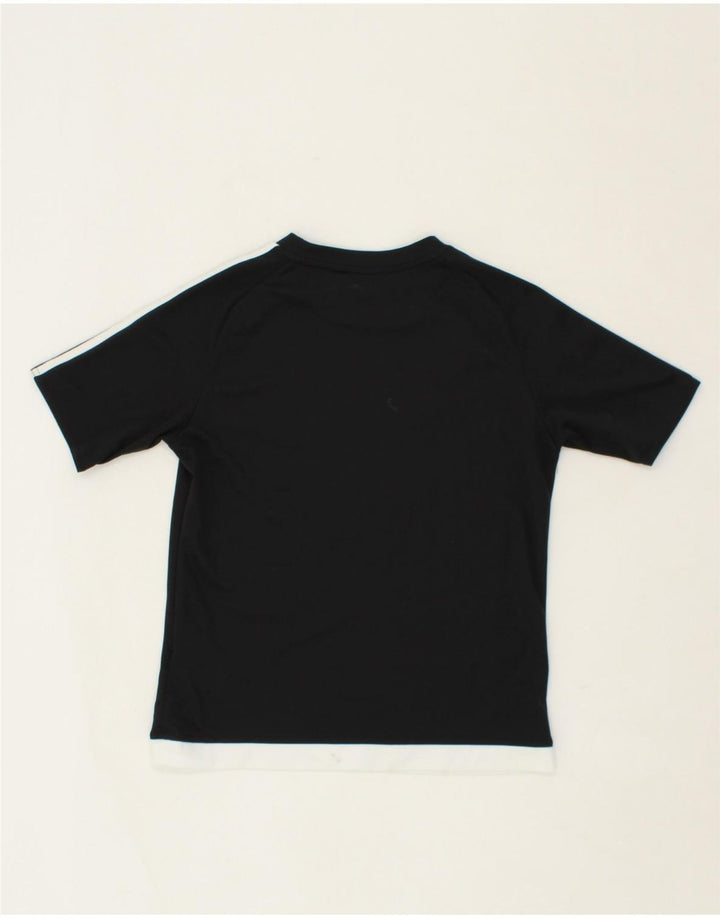 ADIDAS Boys Climalite T-Shirt Top 11-12 Years Black Polyester Vintage Adidas and Second-Hand Adidas from Messina Hembry 