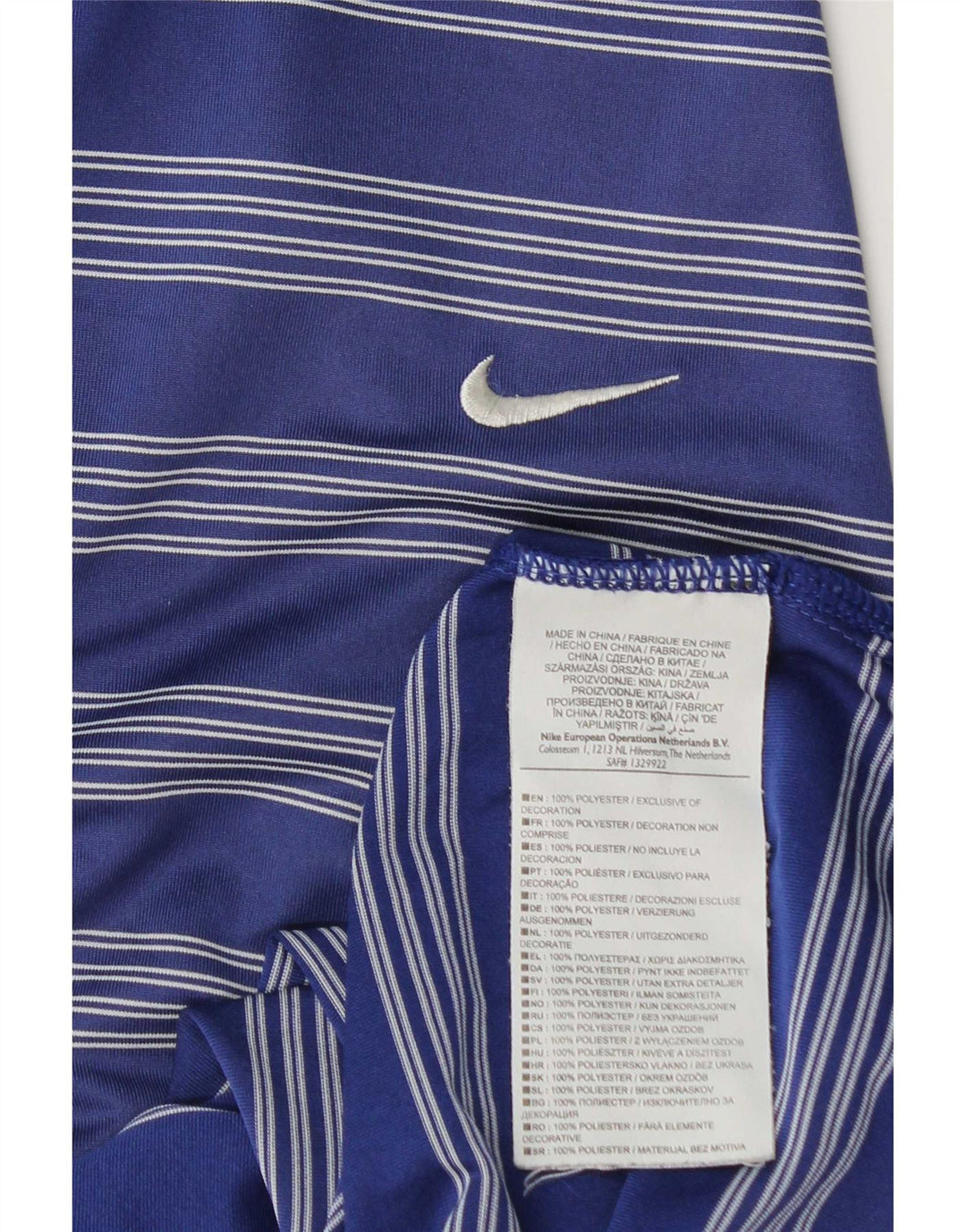 Nike muška polo majica 2XL mornarsko plava prugasta poliester