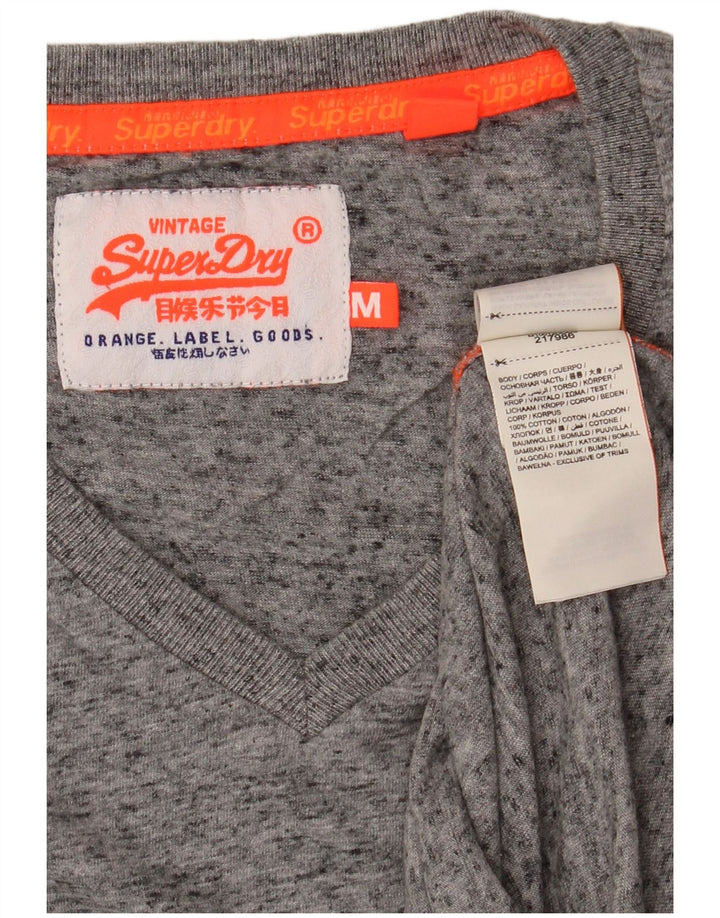 SUPERDRY muška majica kratkih rukava Srednje sivi flekasti pamuk