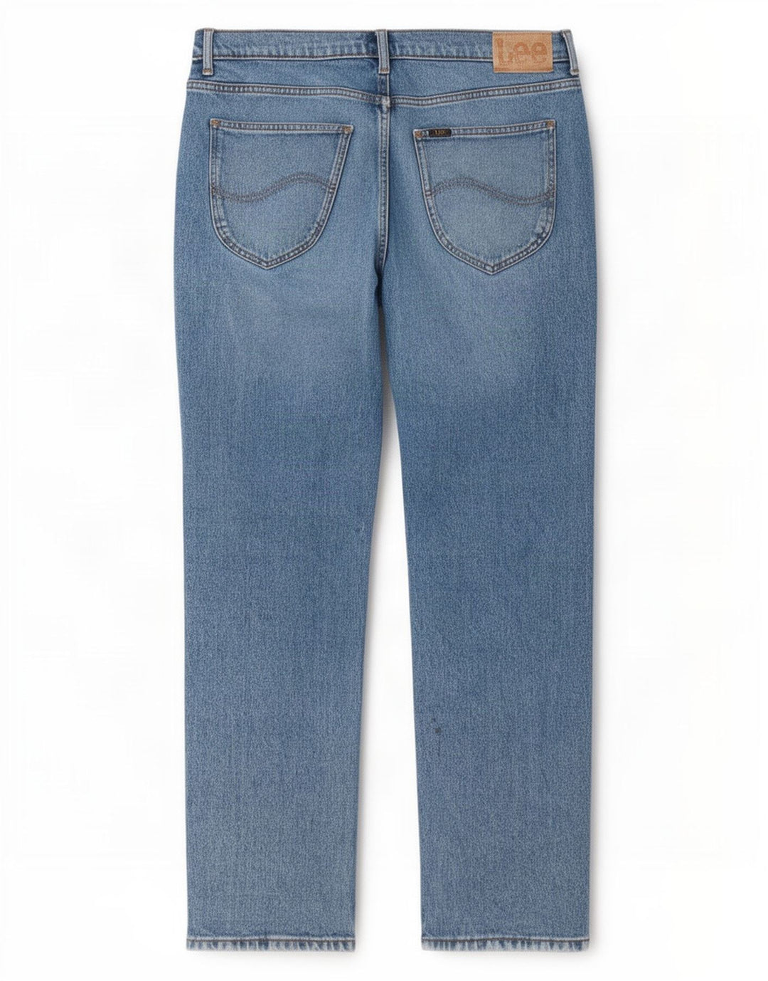 Lee Mens West Straight Jeans W34 L32 Plavi pamuk